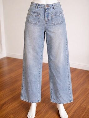 Old Navy baggy Light Wash Wide Leg Women's Jeans 10P